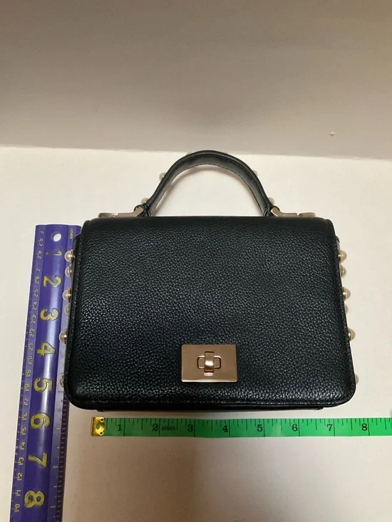 Kate Spade Pearl-Stud Chain Black Crossbody Bag Serrano Place Pearl Maisie MINI - Picture 4 of 14